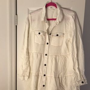 NWOT White boutique Dress Size Large